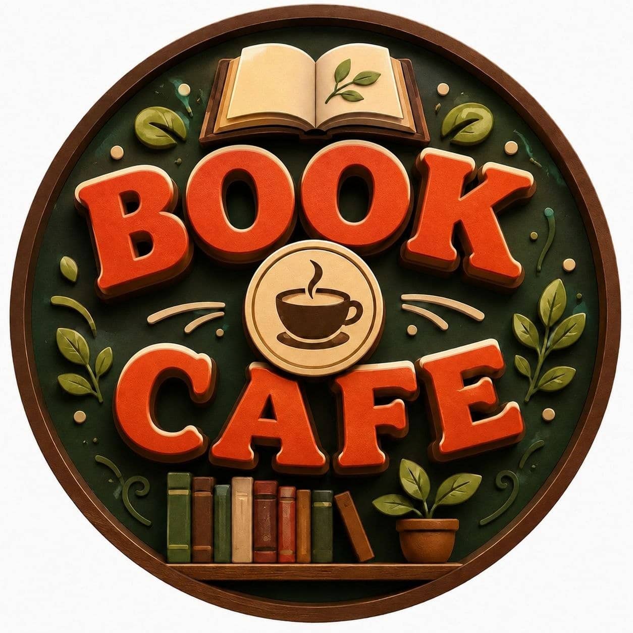 Book cafe logo